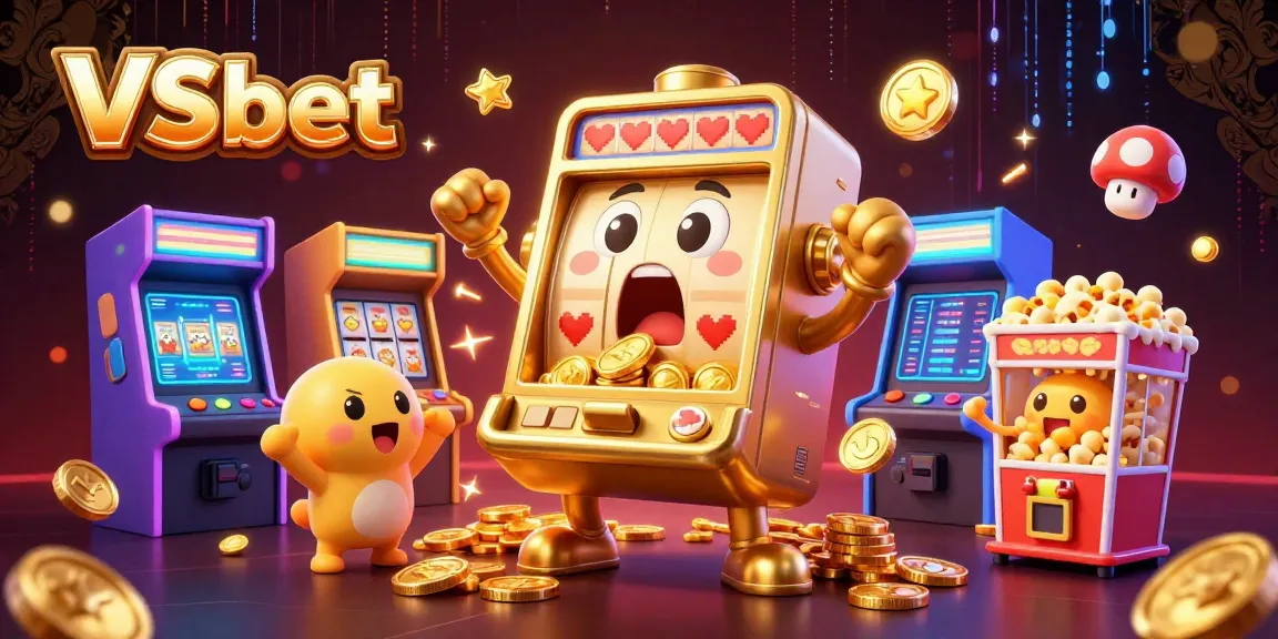 Experience winning moments at VSbet with vibrant 3D slot machines celebrating a jackpot scene.