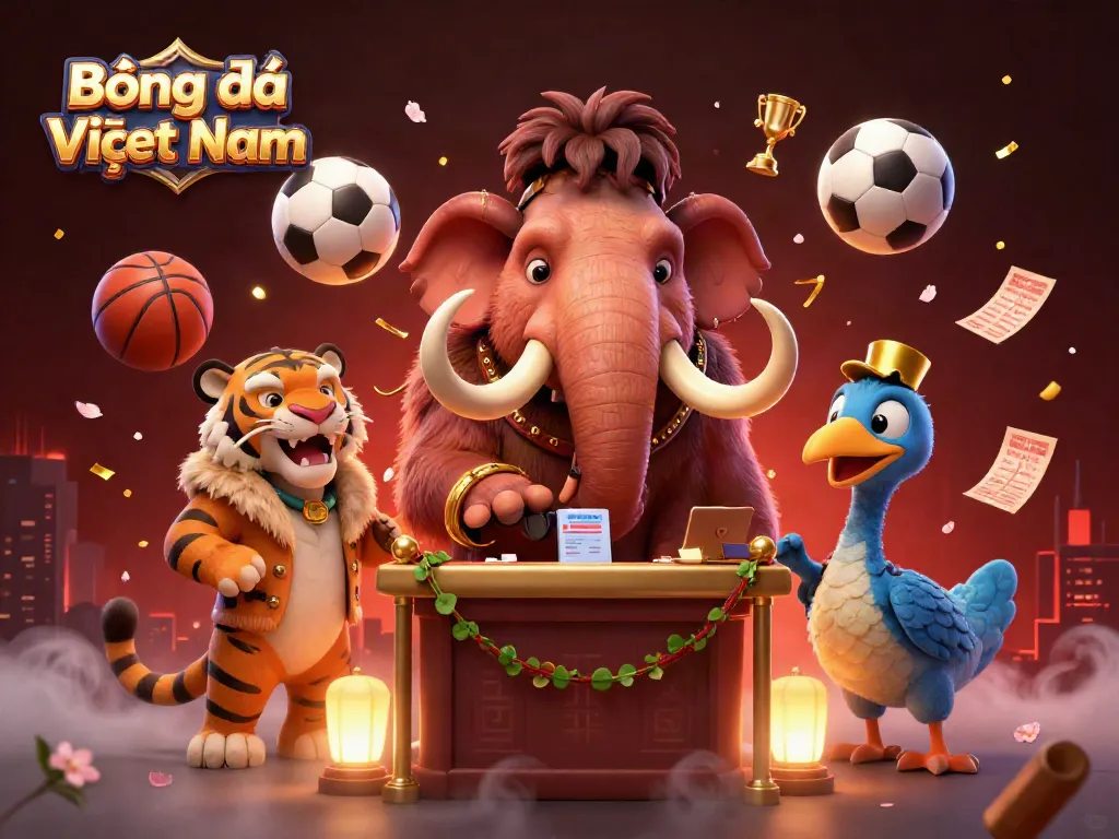 Betters exploring Bóng Đá Việt Nam trends while engaging in vibrant sports betting themed elements.