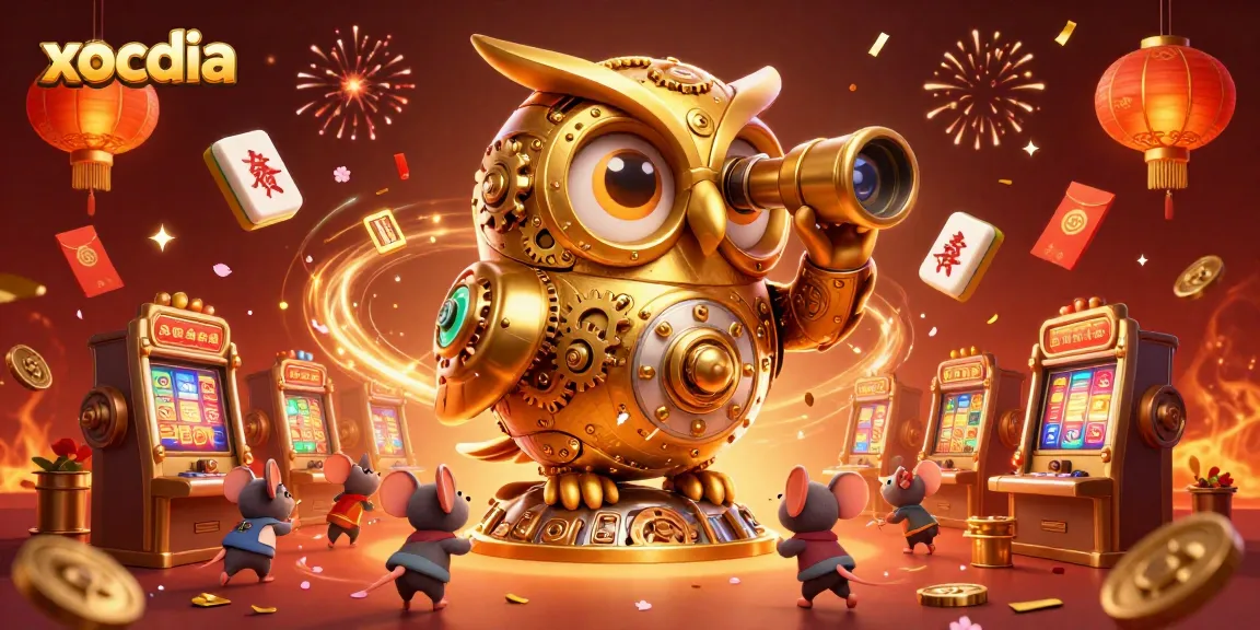 Join xocdia's thrilling gaming scene as charming characters navigate a vibrant casino atmosphere.