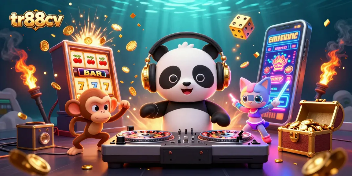 Engage in exhilarating gameplay at tr88cv with vibrant 3D characters and casino gaming elements.