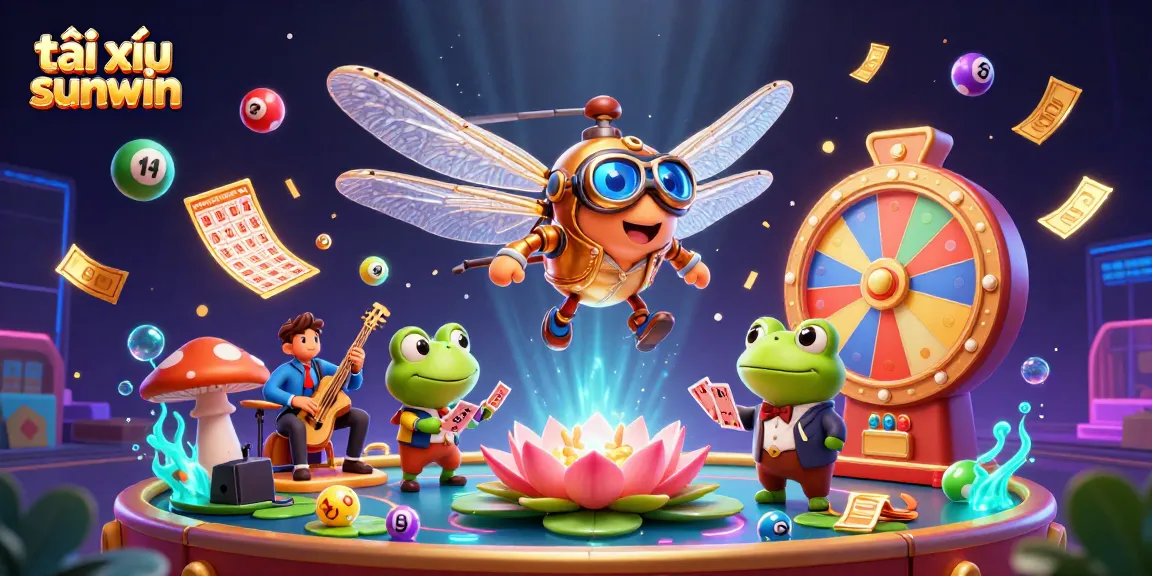 Engage in exciting tài xỉu sunwin action within a vibrant casino scene featuring dynamic croupiers and joyful players.